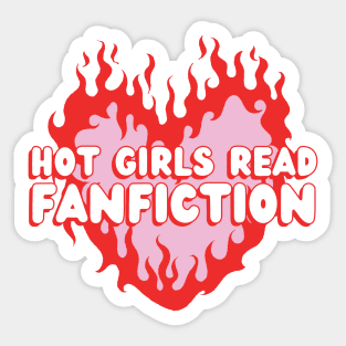 hot girls read fanfiction Sticker